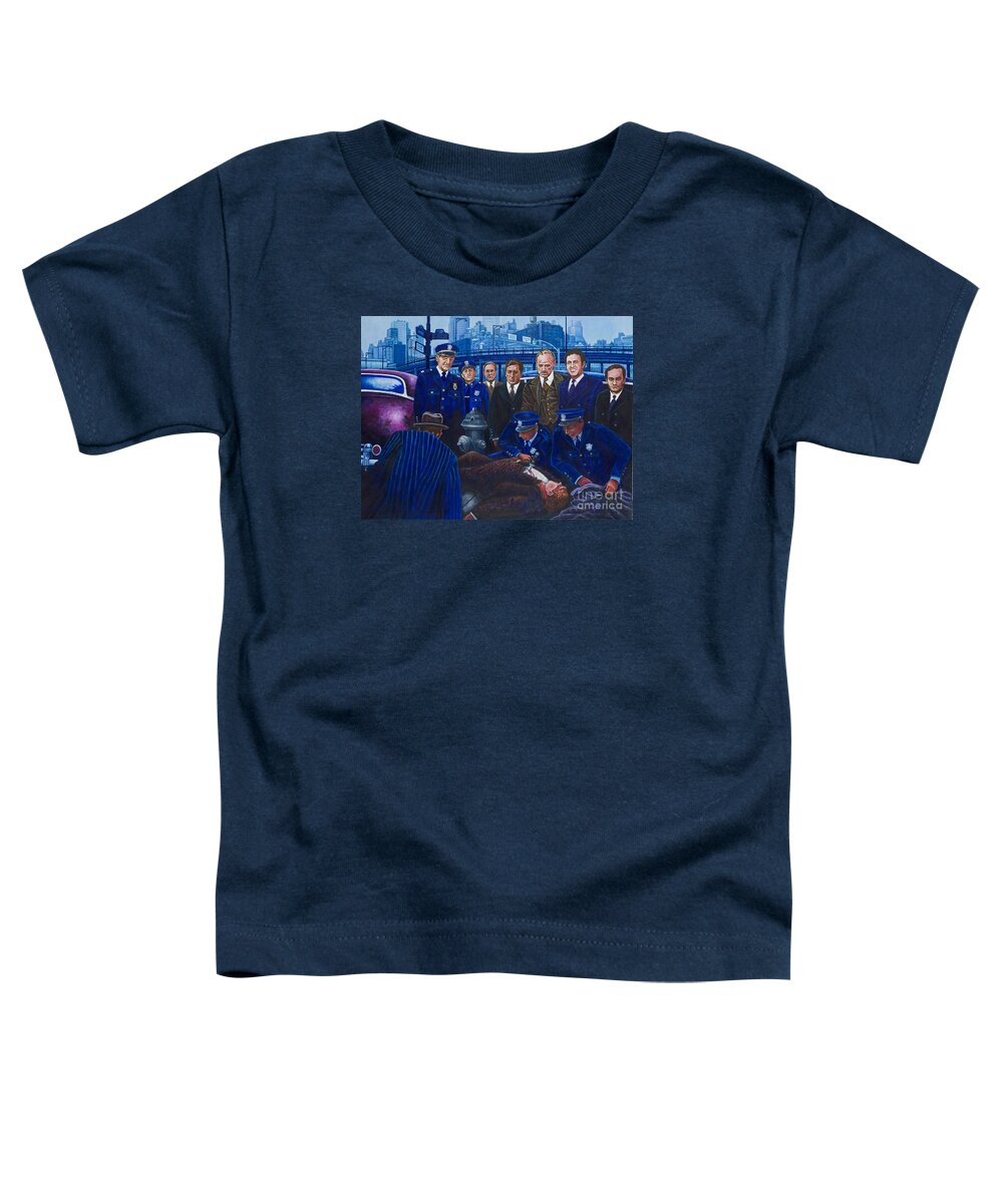 Godfather Toddler T-Shirt featuring the painting Innocent Bystanders by Michael Frank