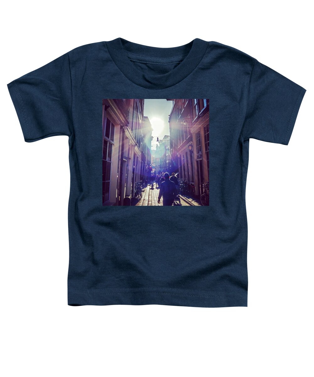 Europe Toddler T-Shirt featuring the photograph It's Bright Out On The Street by Aleck Cartwright