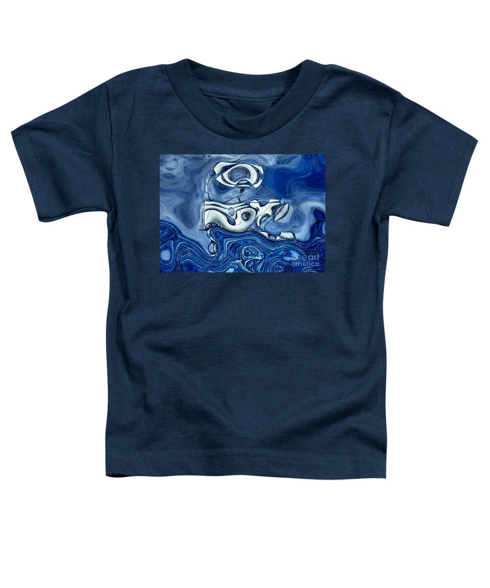 Abstract Toddler T-Shirt featuring the digital art La Tempete - s02a302d by Variance Collections