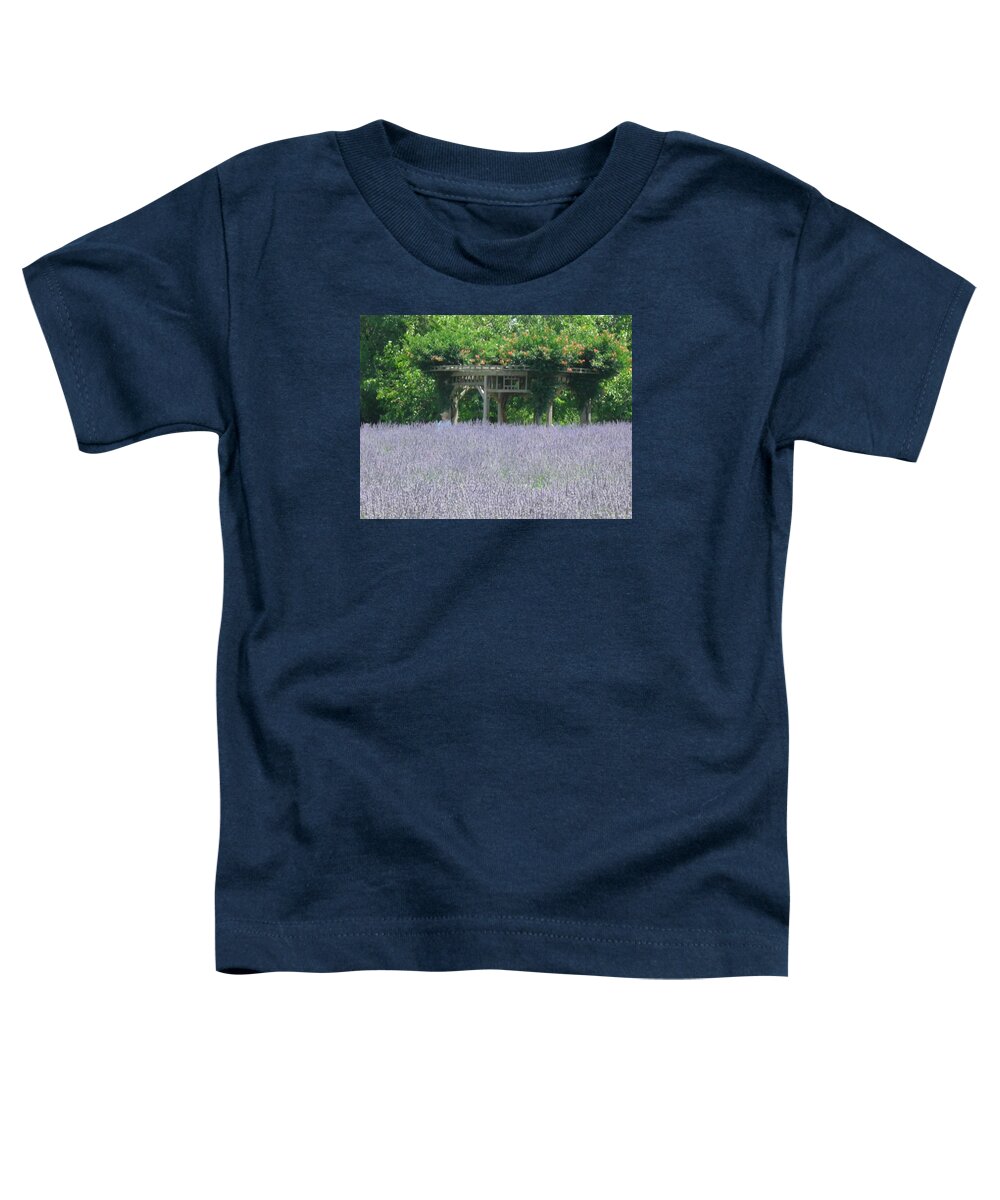 Lavender Toddler T-Shirt featuring the photograph Lavender Fields Forever by Susan Esbensen