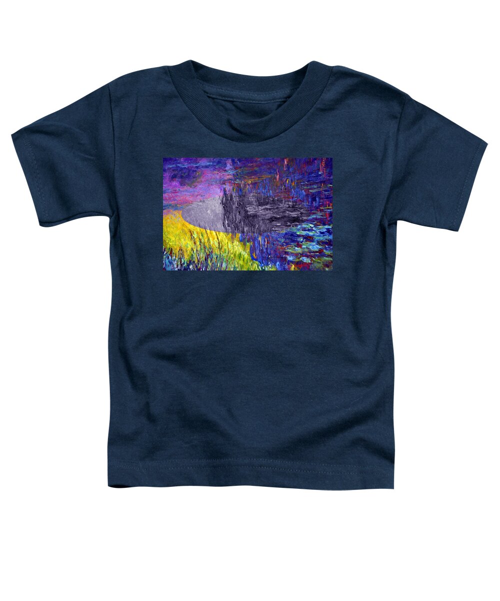 Postmodernism Toddler T-Shirt featuring the digital art Layered 17 Monet by David Bridburg