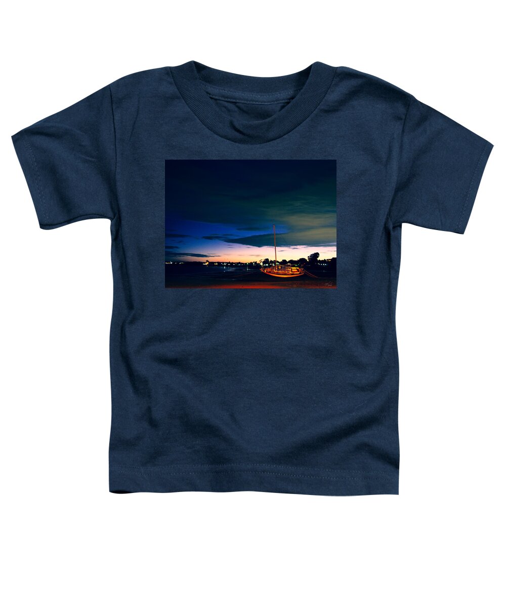 Landscape Toddler T-Shirt featuring the photograph Leaning Boat Low Tide by Michael Blaine
