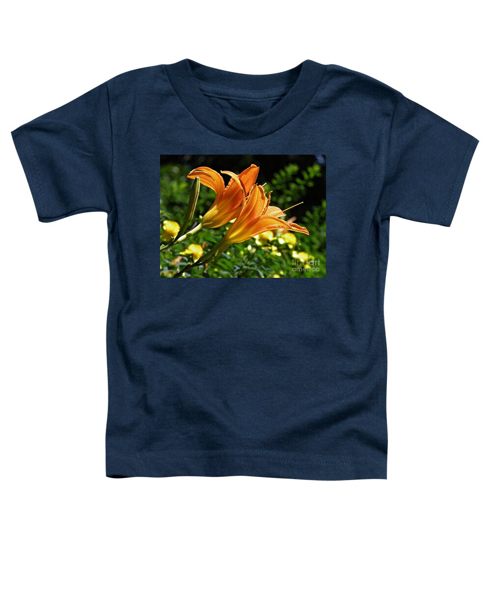 Lily Toddler T-Shirt featuring the photograph Lily Twins by Sarah Loft