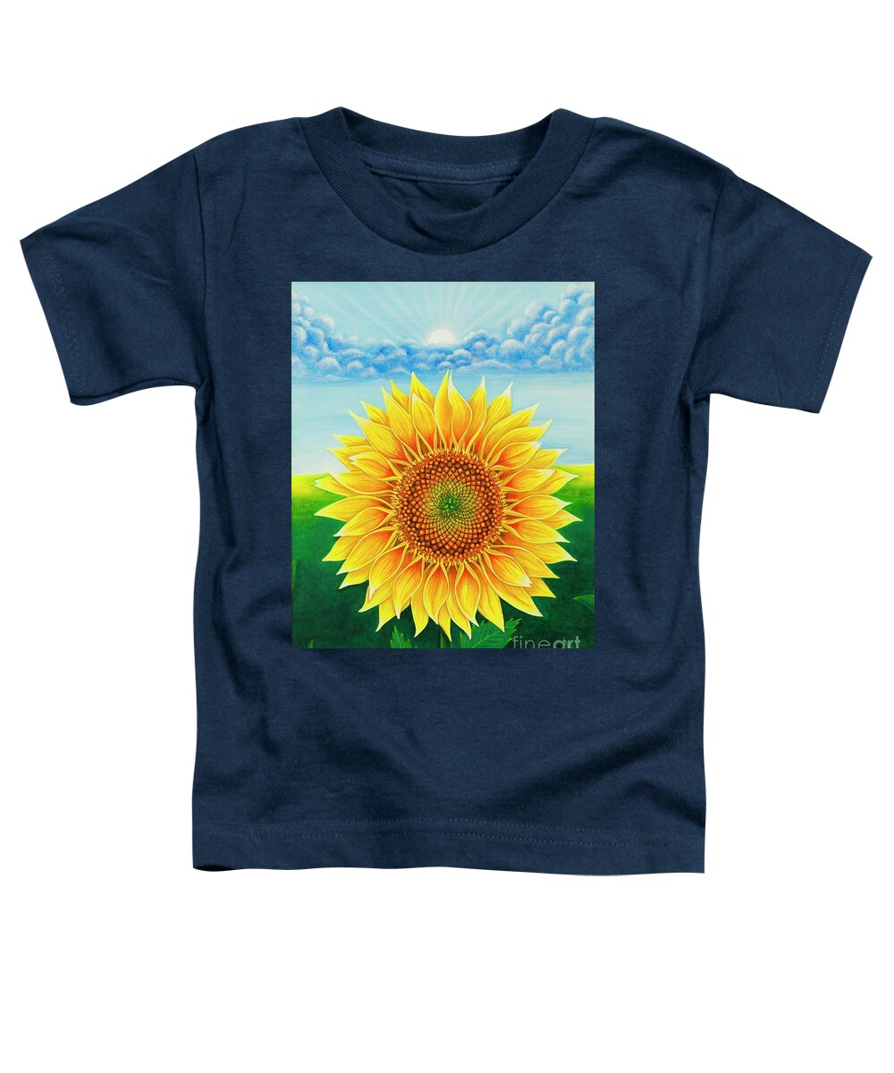 Painting Toddler T-Shirt featuring the painting Looking at you by Sudakshina Bhattacharya