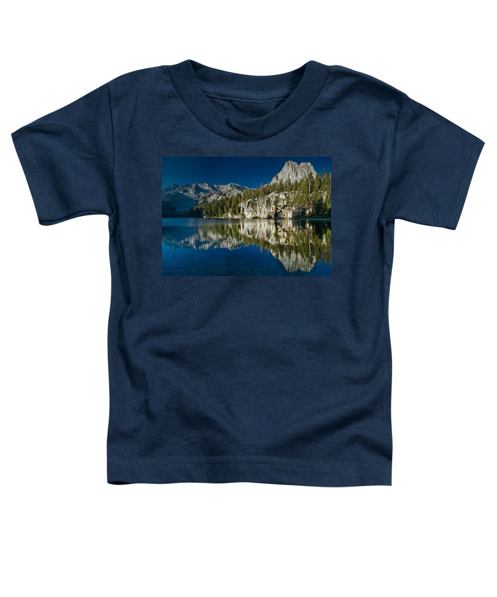 Sierra Nevada Toddler T-Shirt featuring the photograph Mammoth Lakes Reflections by Greg Nyquist