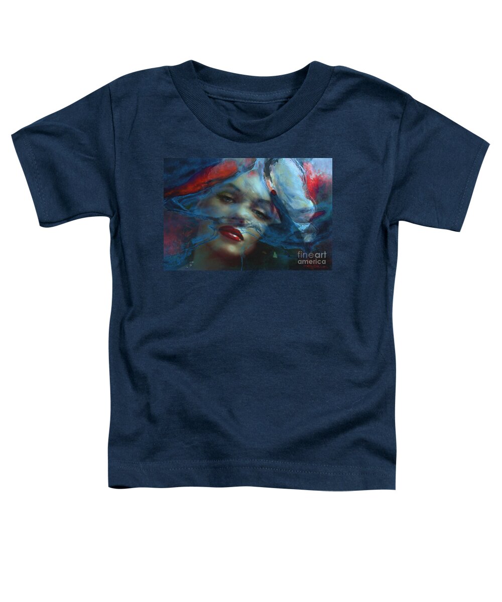 Marilyn Toddler T-Shirt featuring the painting Marilyn 128 A 4 by Theo Danella