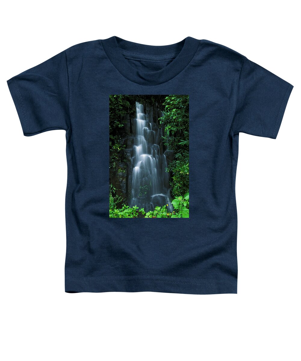 Amaze Toddler T-Shirt featuring the photograph Maui Waterfall by Ron Dahlquist - Printscapes
