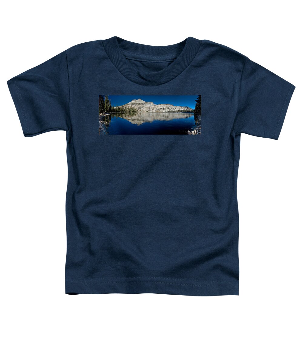 Sierra Nevada Toddler T-Shirt featuring the photograph May Lake Panorama by Greg Nyquist