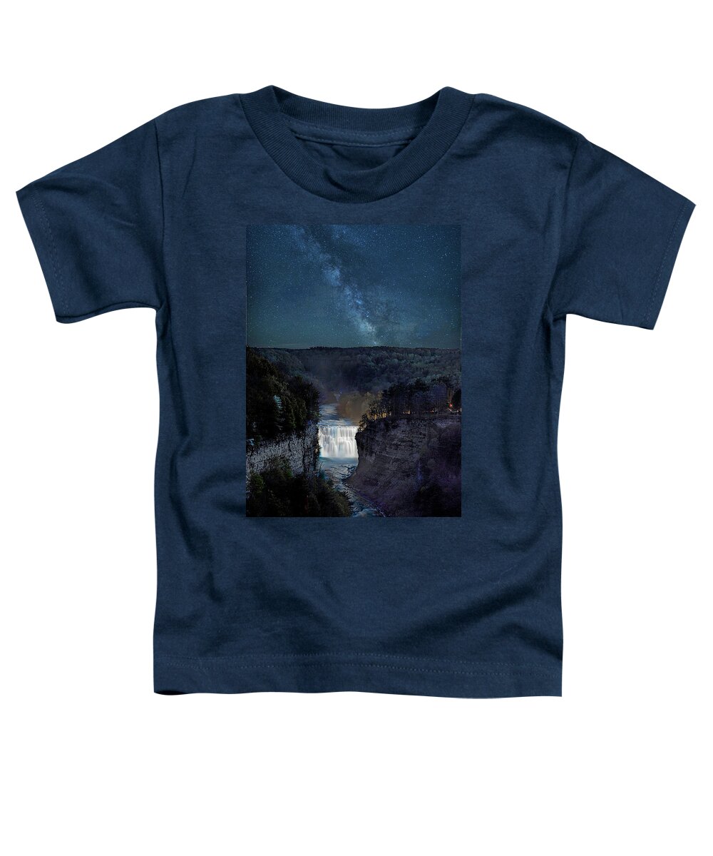 Milky Way Toddler T-Shirt featuring the photograph Milky Way At Inspiration Point by Joe Granita