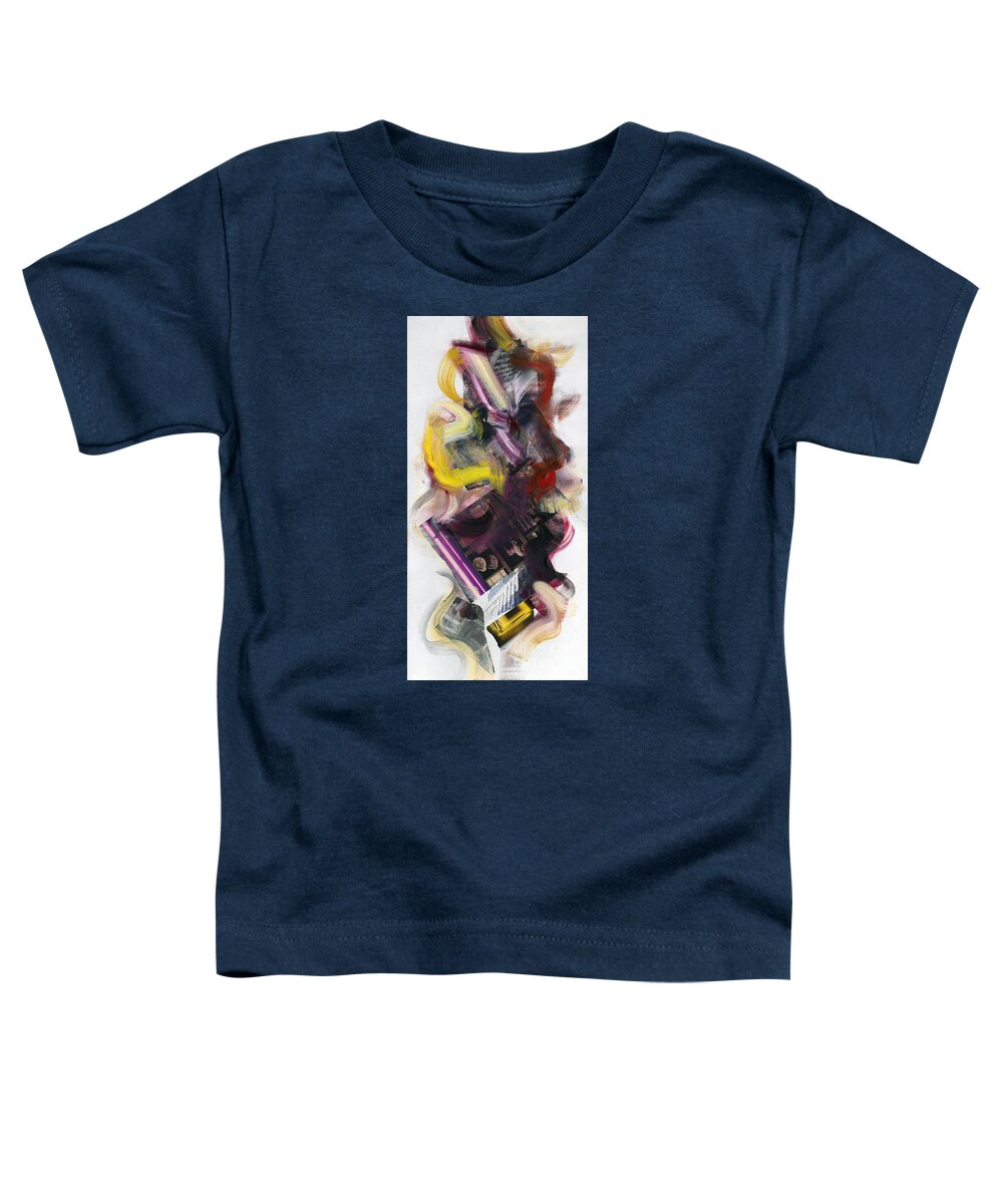 Reds Toddler T-Shirt featuring the painting Mingus Cumbia II by Ritchard Rodriguez