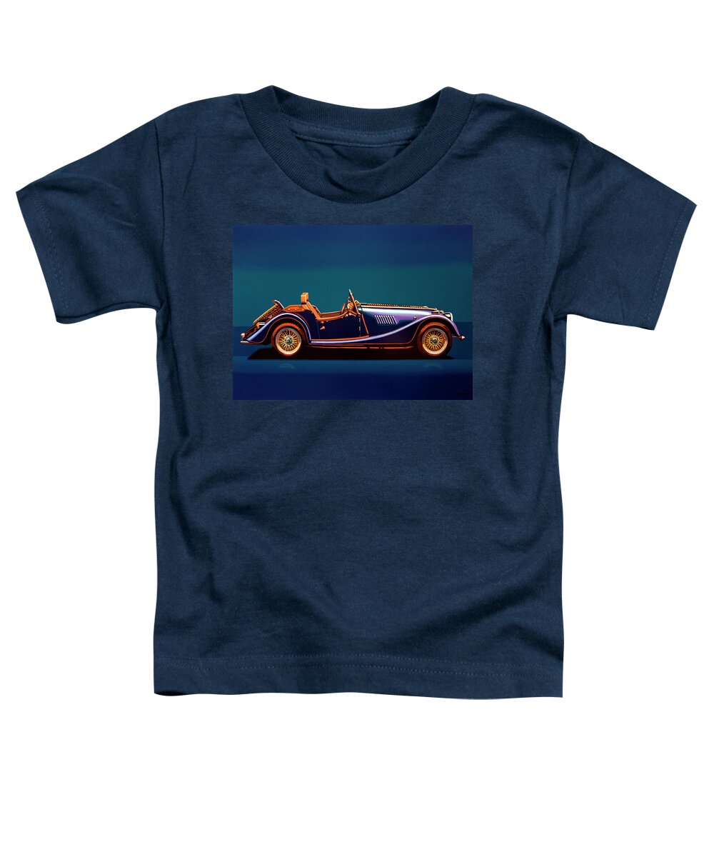 Morgan Roadster Toddler T-Shirt featuring the painting Morgan Roadster 2004 Painting by Paul Meijering