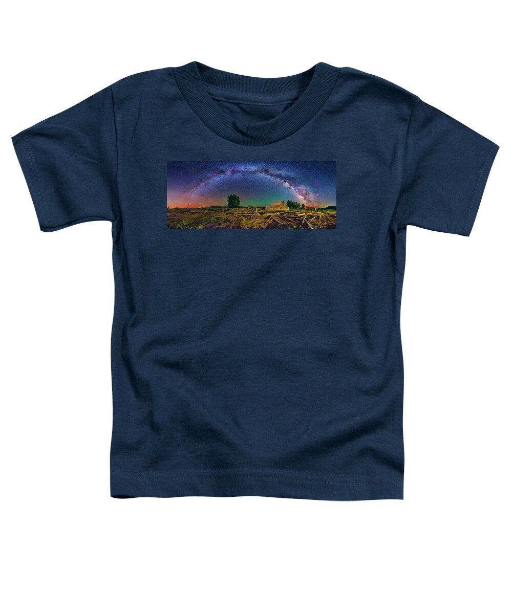 Grand Teton Toddler T-Shirt featuring the photograph Moulton Barn Pano by Ralf Rohner