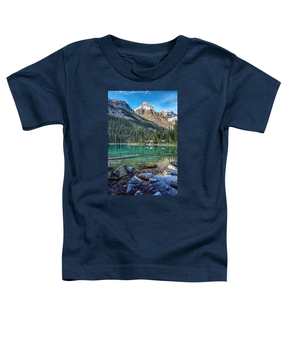 5dsr Toddler T-Shirt featuring the photograph Mount Huber at Lake O'Hara by Pierre Leclerc Photography