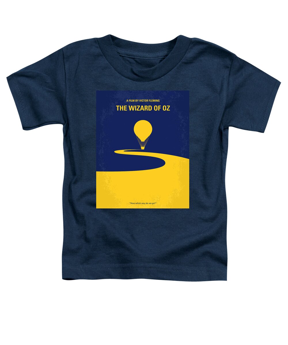 Wizard Toddler T-Shirt featuring the digital art No177 My Wizard of Oz minimal movie poster by Chungkong Art