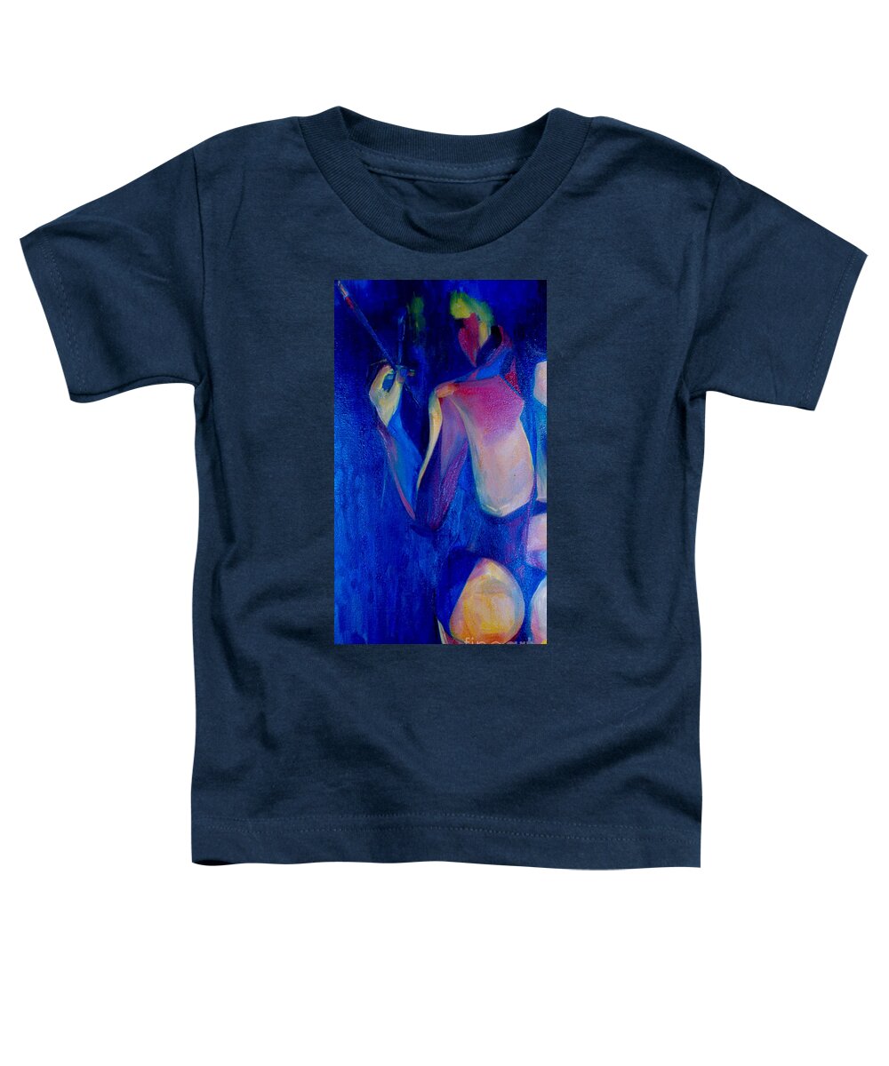 Oil Painting Toddler T-Shirt featuring the painting On The Path by Daun Soden-Greene