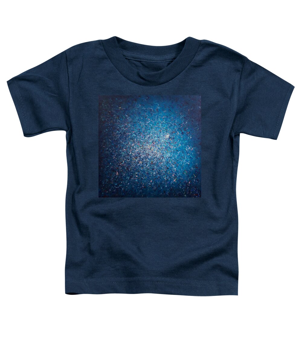 Derek Kaplan Art Toddler T-Shirt featuring the painting Opt.1.16 Star Struck by Derek Kaplan