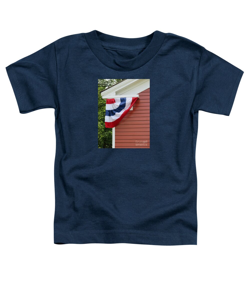 Bunting Toddler T-Shirt featuring the photograph Patriotic Celebration by Ann Horn