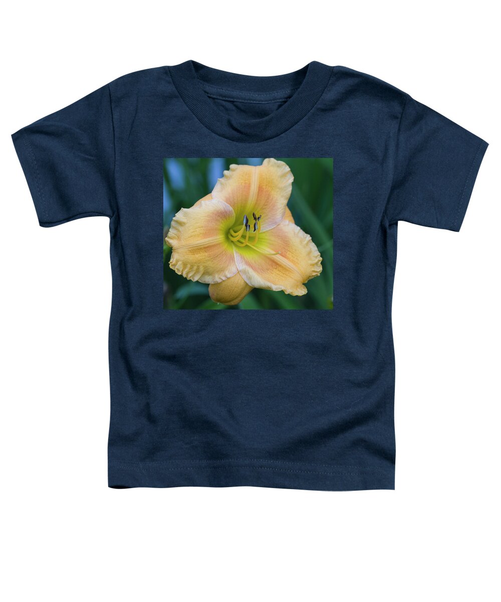 Peach Toddler T-Shirt featuring the photograph Peachy Sweetness by Kathy Clark