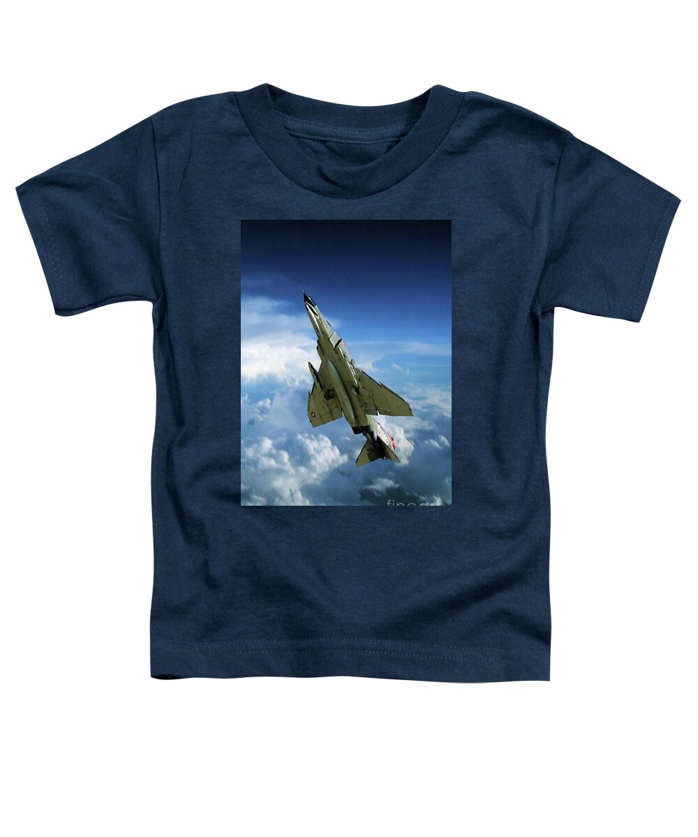 F-4 Toddler T-Shirt featuring the digital art Phantom Power Out by Airpower Art