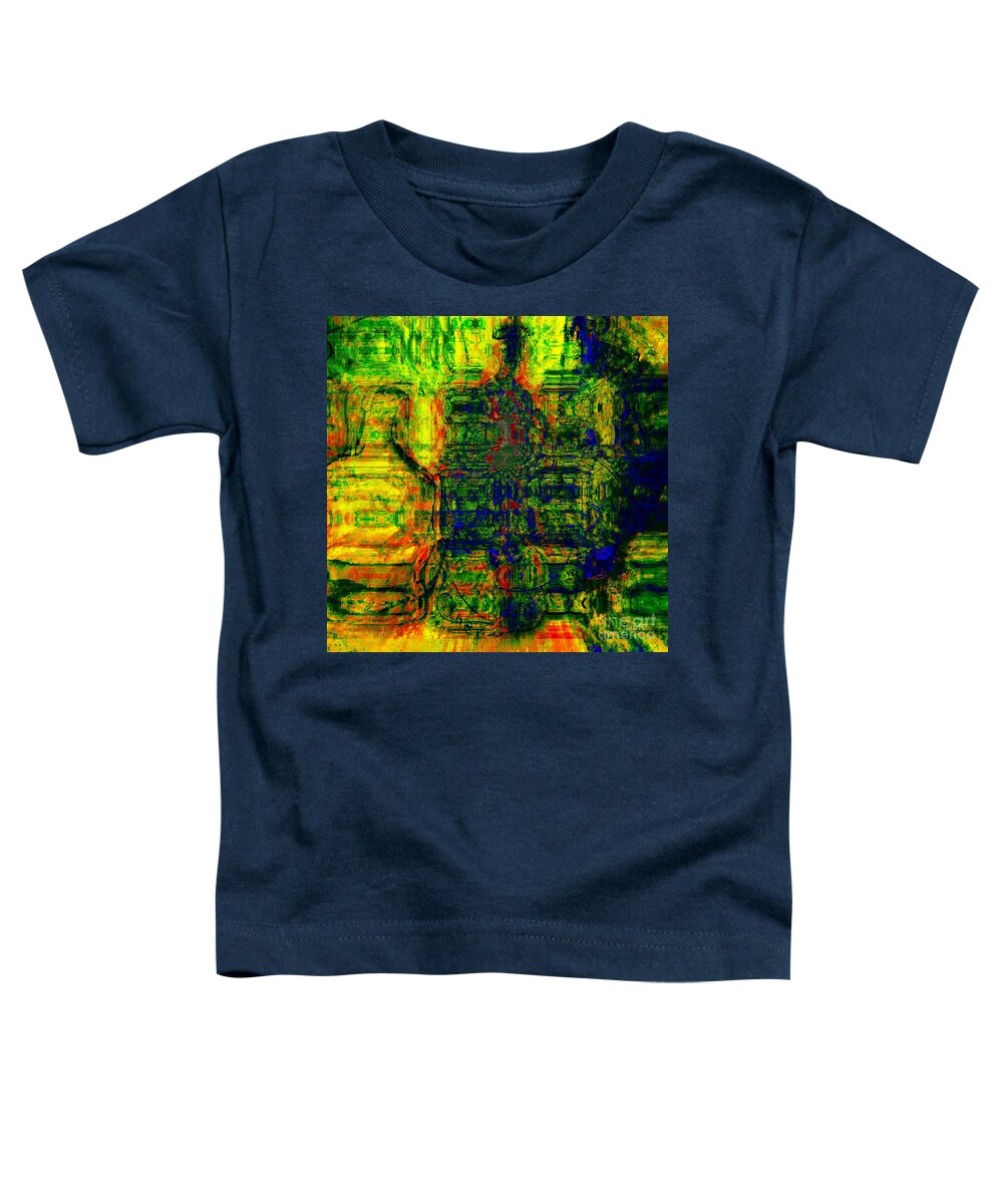Fania Simon Toddler T-Shirt featuring the drawing Potter's Place by Fania Simon