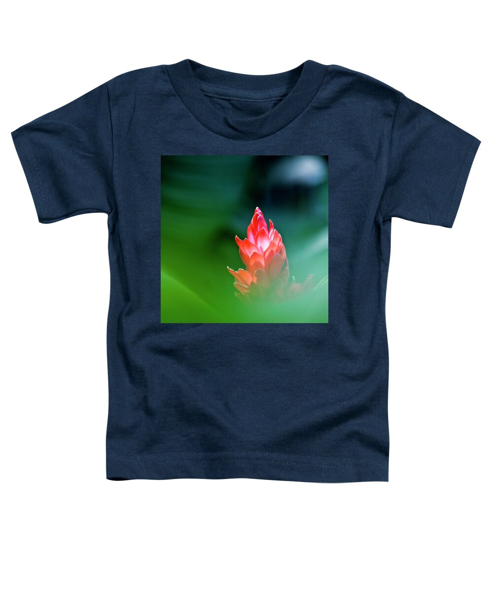 Ginger Flower Toddler T-Shirt featuring the photograph Red Ginger by Heiko Koehrer-Wagner