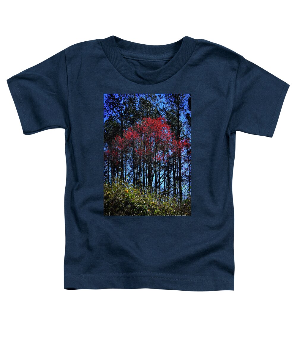 Nature Toddler T-Shirt featuring the photograph Red Tip Spring by Skip Willits