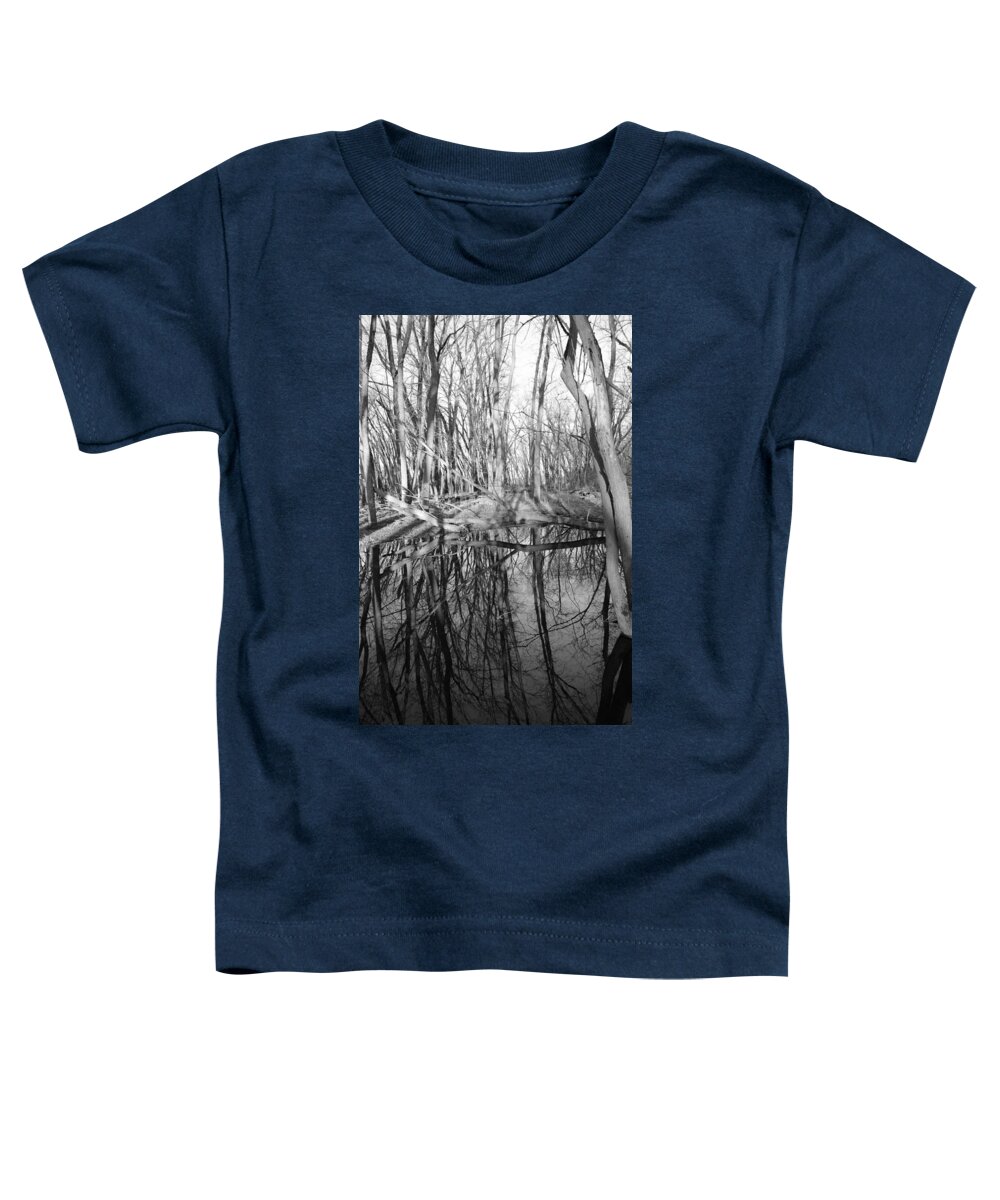 Water Toddler T-Shirt featuring the photograph Reflecting Woodlands by Bonfire Photography