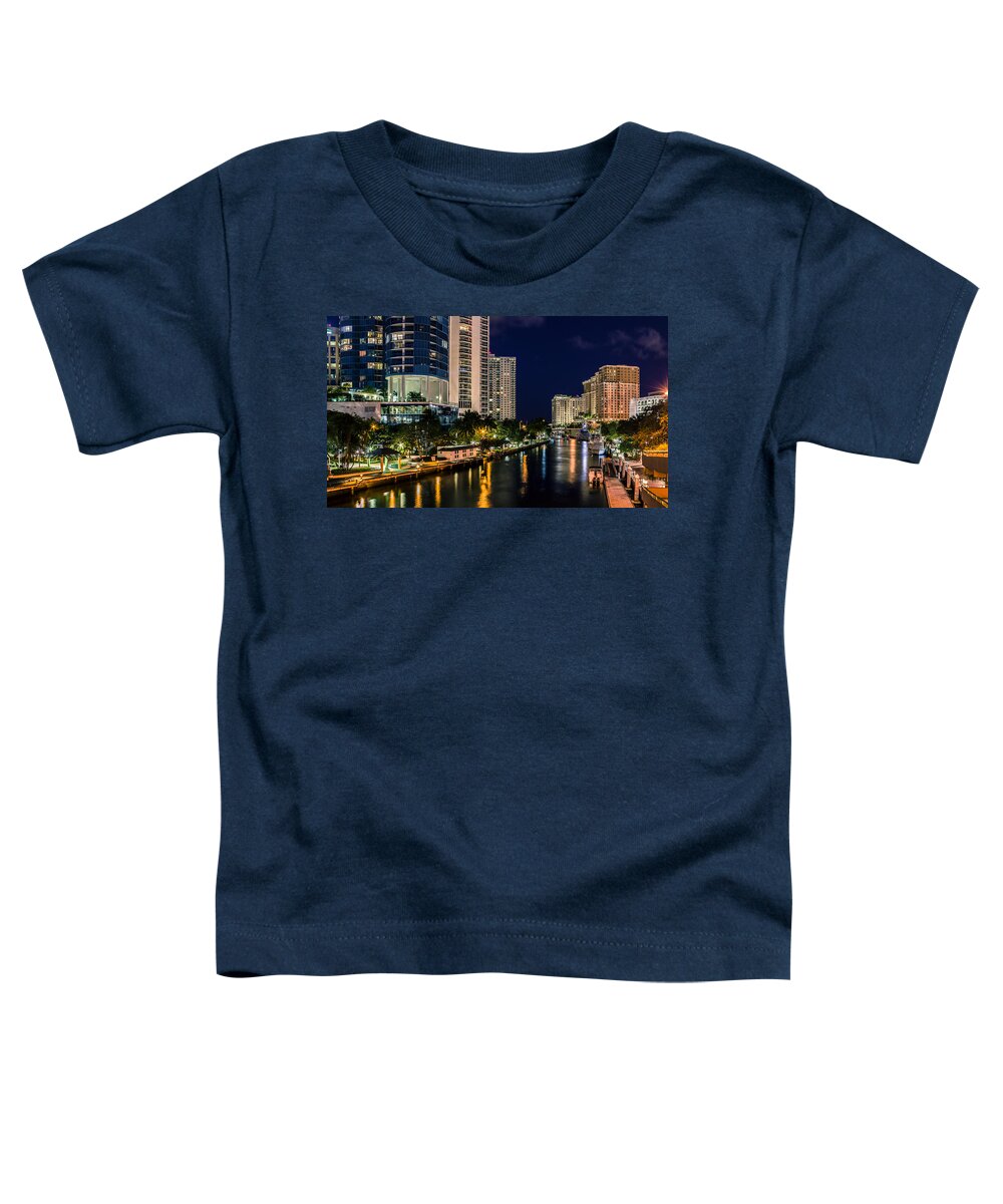 American Toddler T-Shirt featuring the photograph Riverwalk Park in Fort Lauderdale FL by Rob Sellers