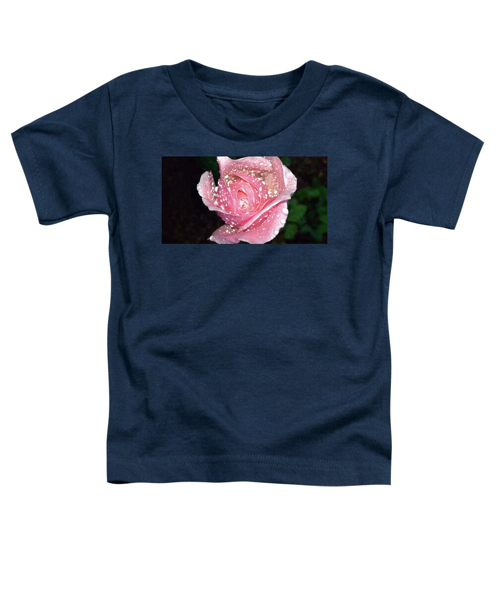 Landscape Toddler T-Shirt featuring the photograph Rose of Pink Two by Morgan Carter