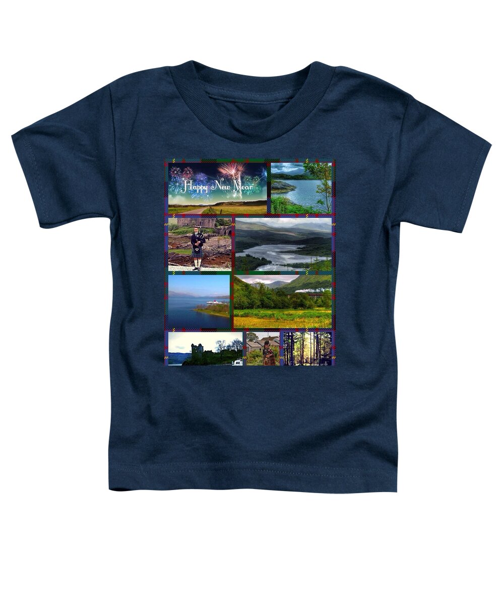 Hogmanay Toddler T-Shirt featuring the photograph Scottish Hogmanay New Year by Joan-Violet Stretch