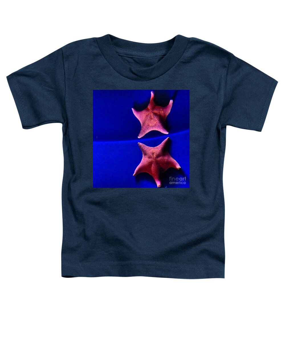 Star Fish Toddler T-Shirt featuring the photograph Seeing Double by Denise Railey