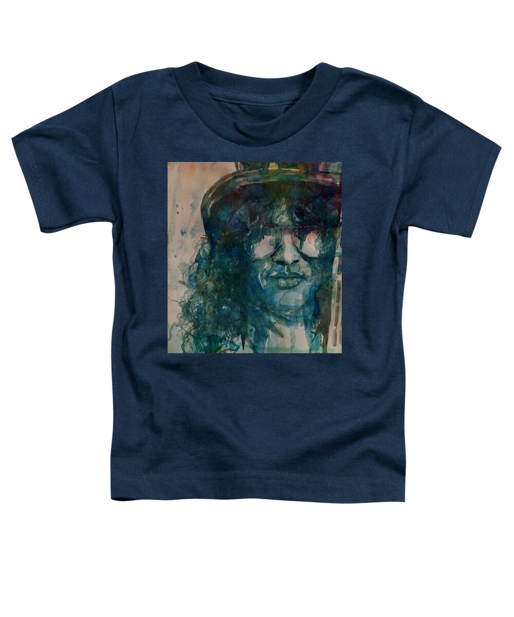 Slash Toddler T-Shirt featuring the painting Slash by Paul Lovering