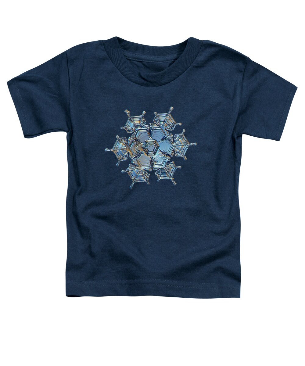 Snowflake Toddler T-Shirt featuring the photograph Snowflake photo - Flying castle by Alexey Kljatov