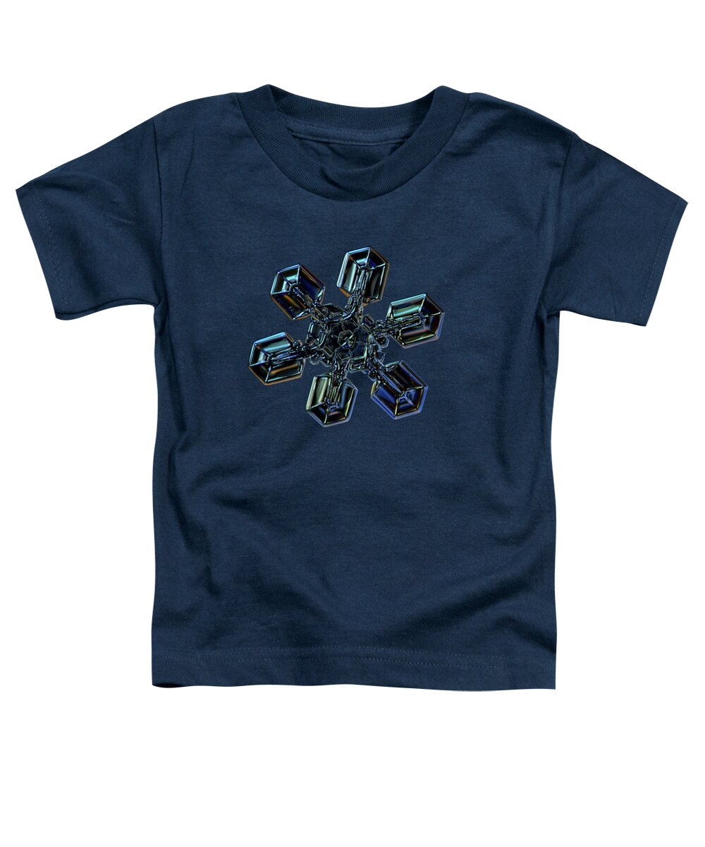 Snowflake Toddler T-Shirt featuring the photograph Snowflake photo - High voltage III by Alexey Kljatov