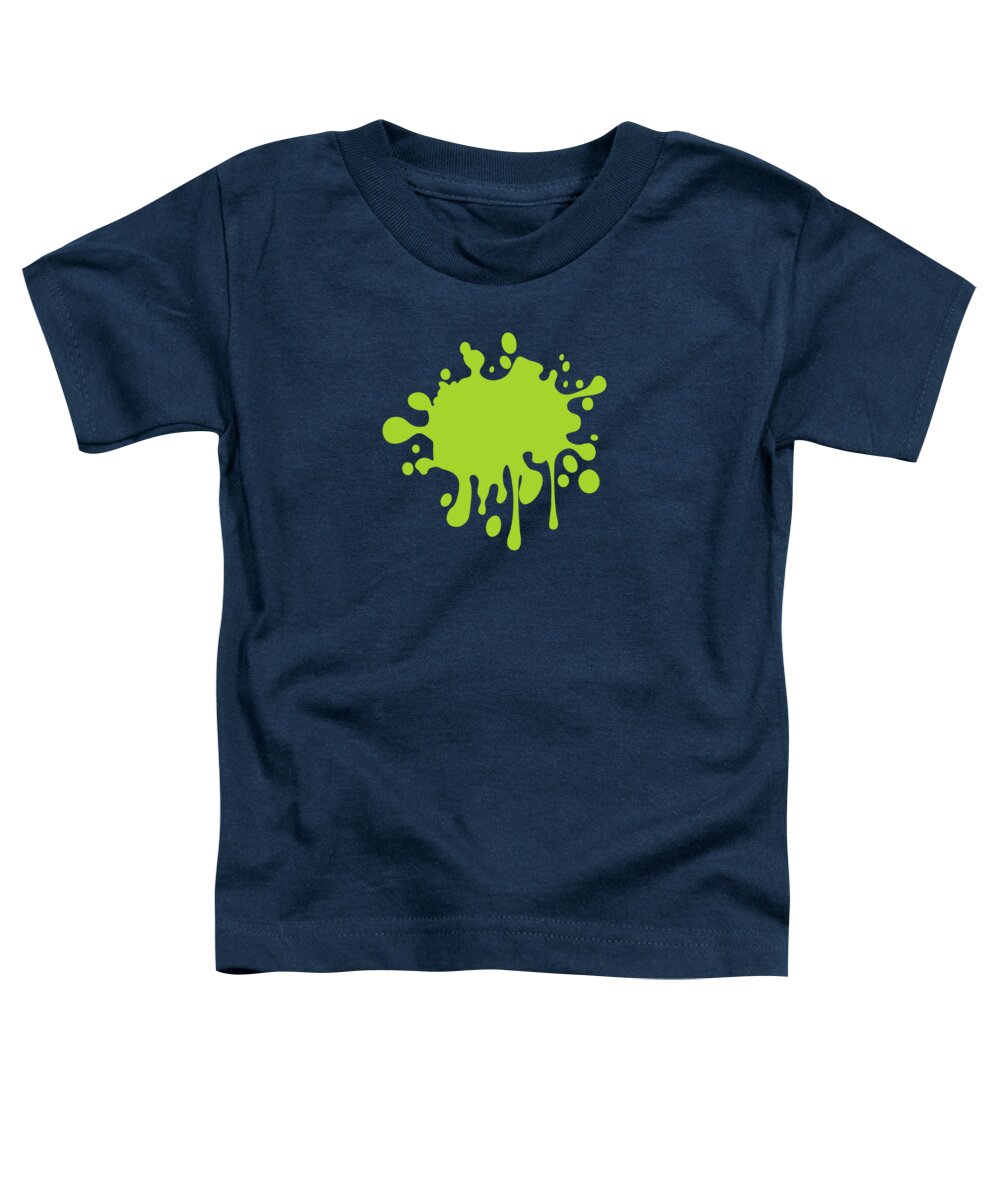 Solid Colors Toddler T-Shirt featuring the digital art Solid Lime Green Color by Garaga Designs
