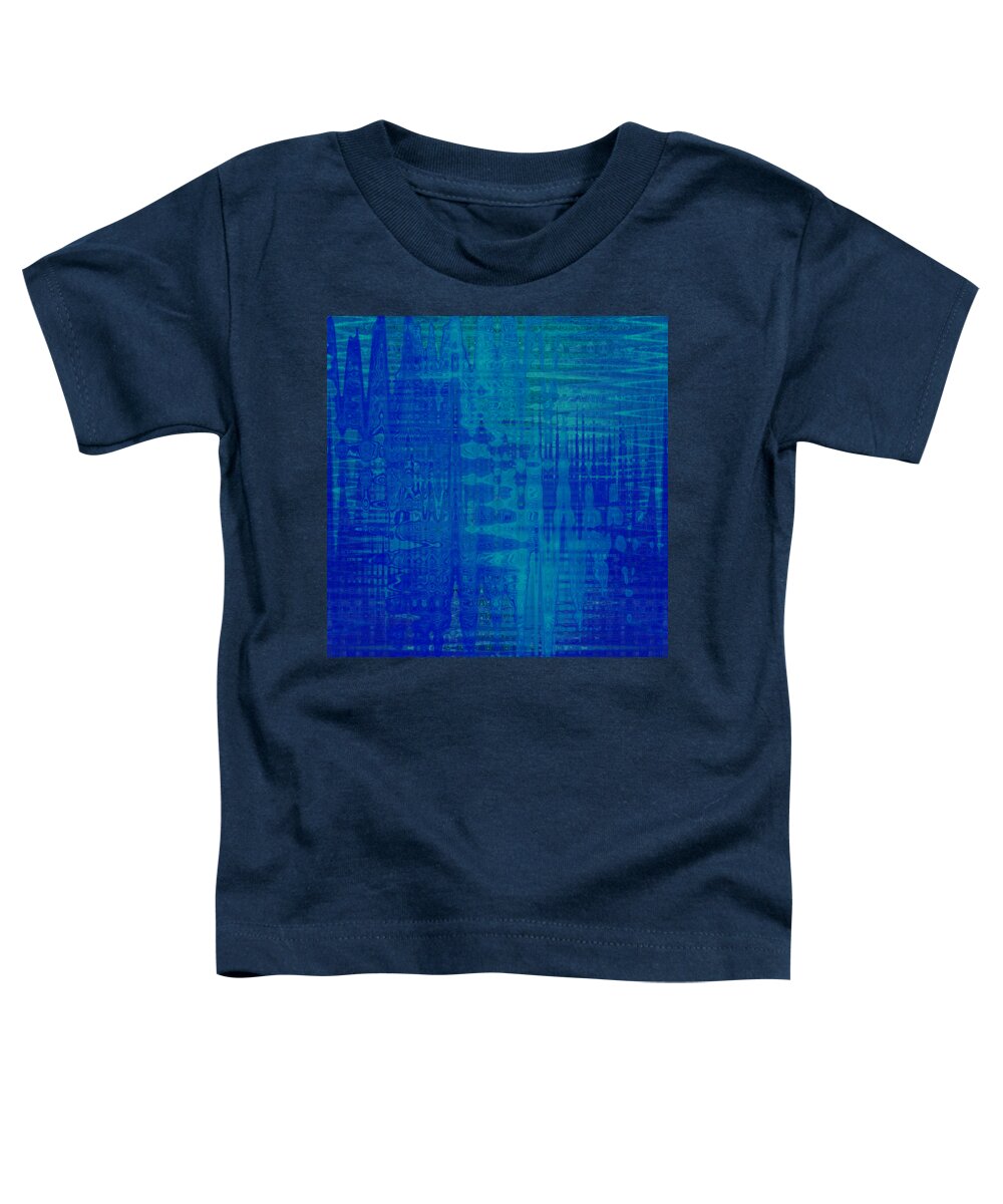  Toddler T-Shirt featuring the digital art Sounds of Blue by Stephanie Grant