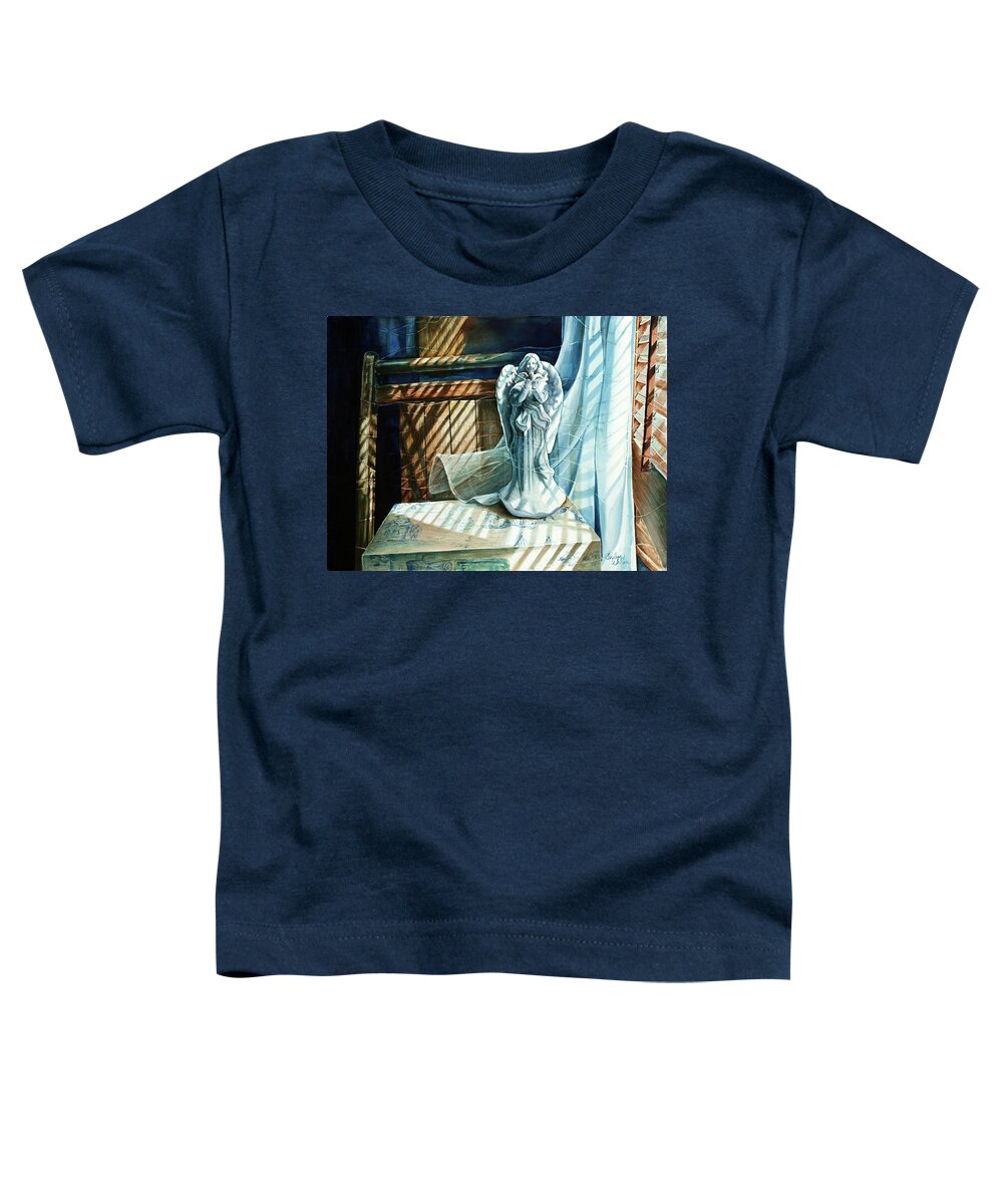 Still Life Toddler T-Shirt featuring the painting Spirit Breeze by Carolyn Coffey Wallace