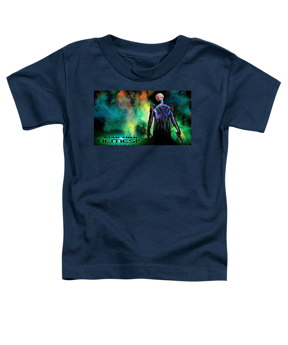 Star Trek Nemesis Toddler T-Shirt featuring the digital art Star Trek Nemesis by Super Lovely