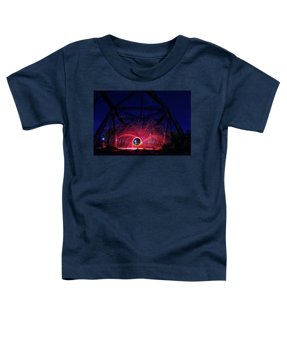 Atlanta Toddler T-Shirt featuring the photograph Steel Wool Spinner by Kenny Thomas