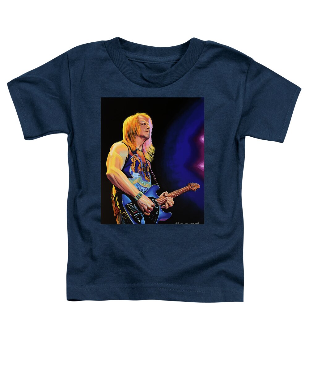 Steve Morse Toddler T-Shirt featuring the painting Steve Morse Painting by Paul Meijering
