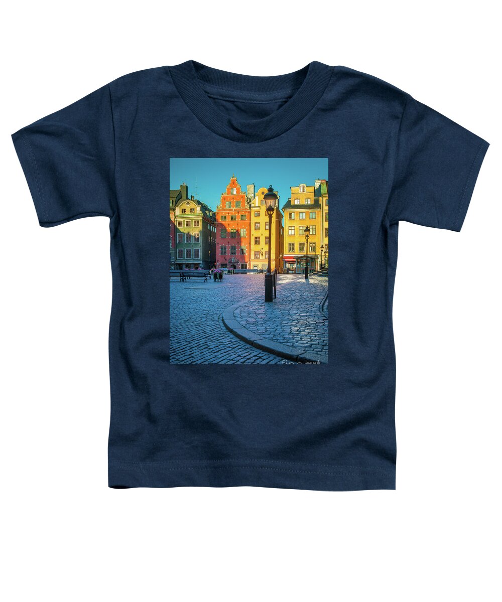 Europe Toddler T-Shirt featuring the photograph Stockholm Stortorget Square by Inge Johnsson