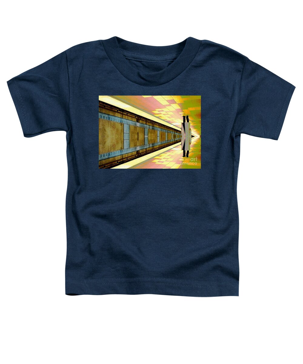3000 Views Toddler T-Shirt featuring the photograph Subway Man by Jenny Revitz Soper