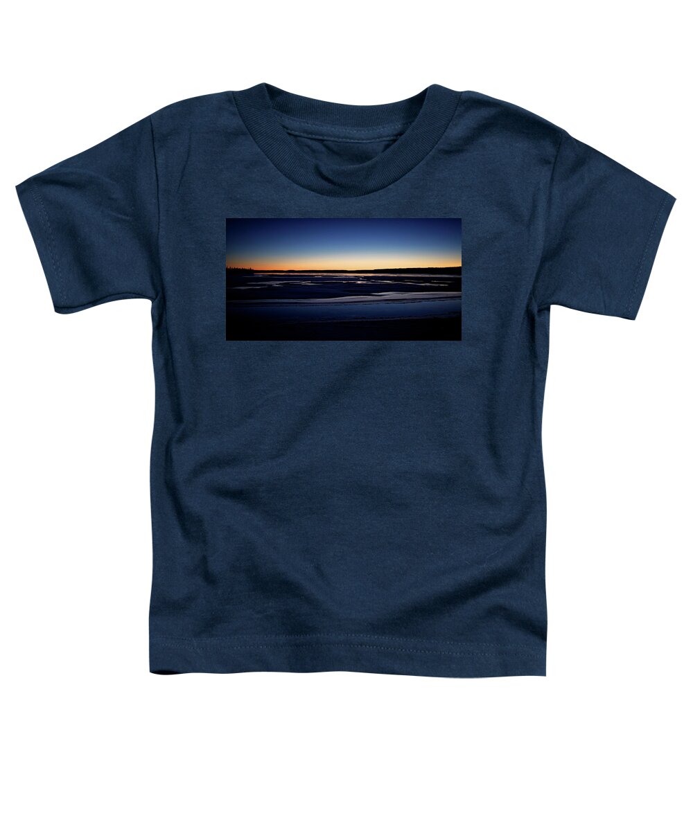 Landscape Toddler T-Shirt featuring the photograph Sunrise over the river by Alberto Audisio