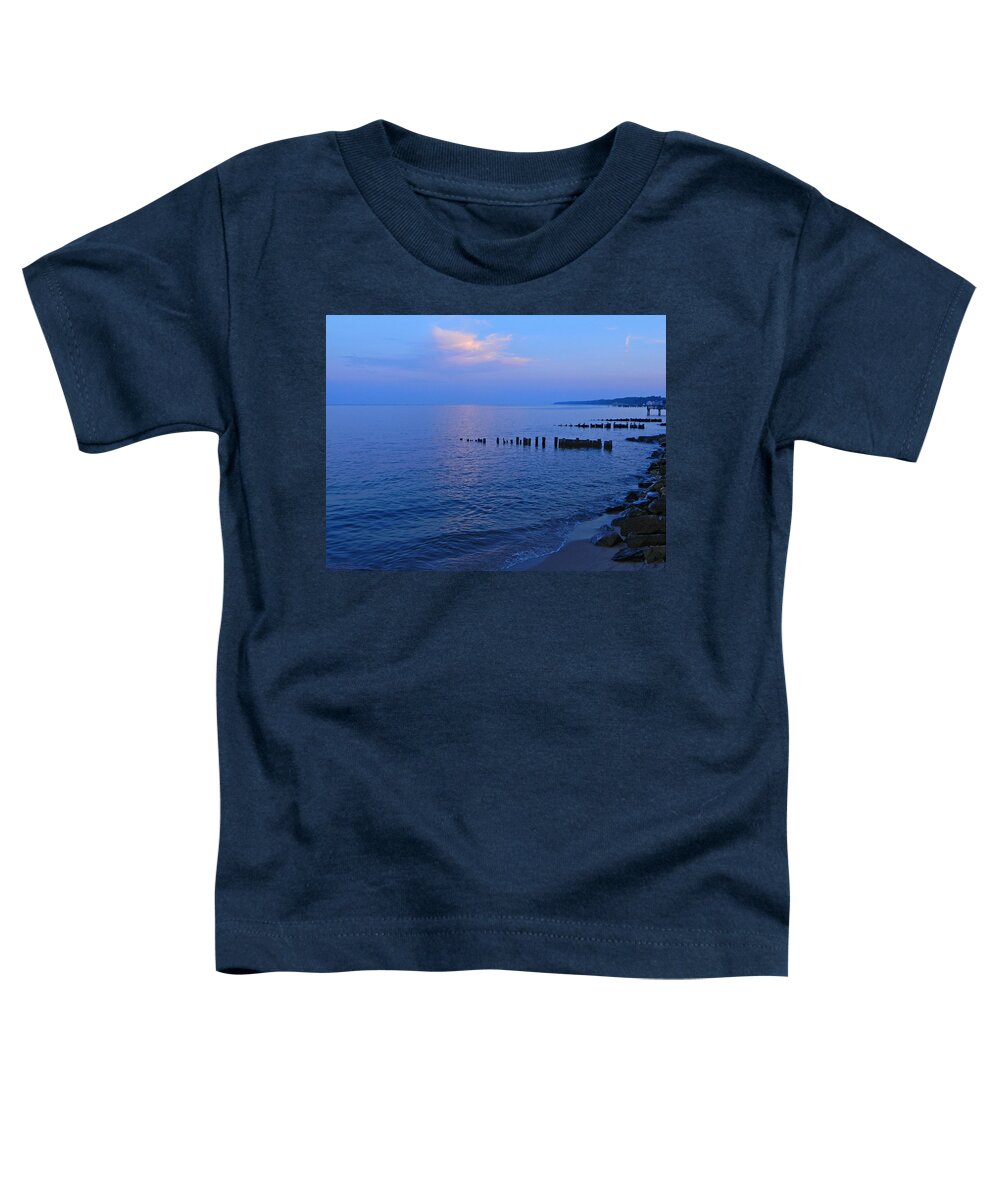 Sunset Toddler T-Shirt featuring the photograph Sunset At North Beach by Emmy Marie Vickers