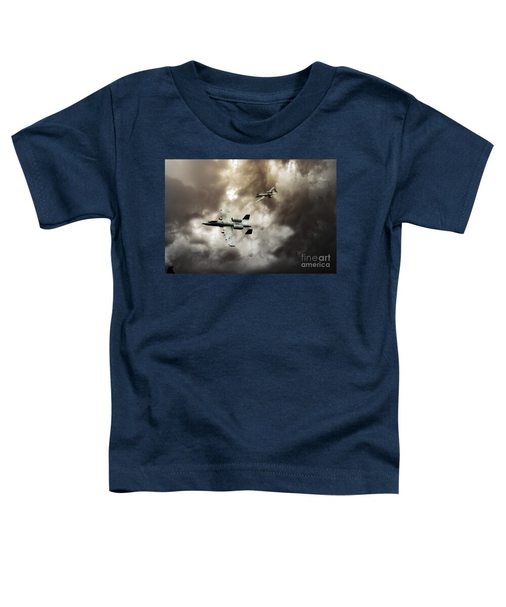 A10 Thunderbolt Ii Toddler T-Shirt featuring the digital art Tank Busters by Airpower Art