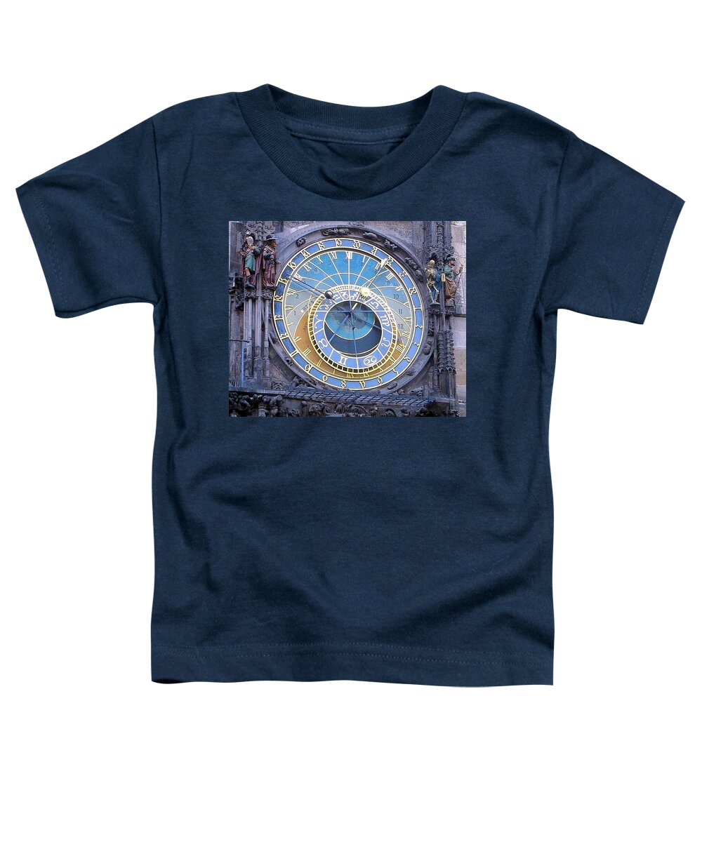 Astronomical Clock Toddler T-Shirt featuring the photograph Telling Time in 1410 by Betty Buller Whitehead