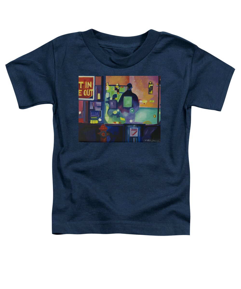 Abstract Toddler T-Shirt featuring the painting Ten Minutes by Patricia Arroyo