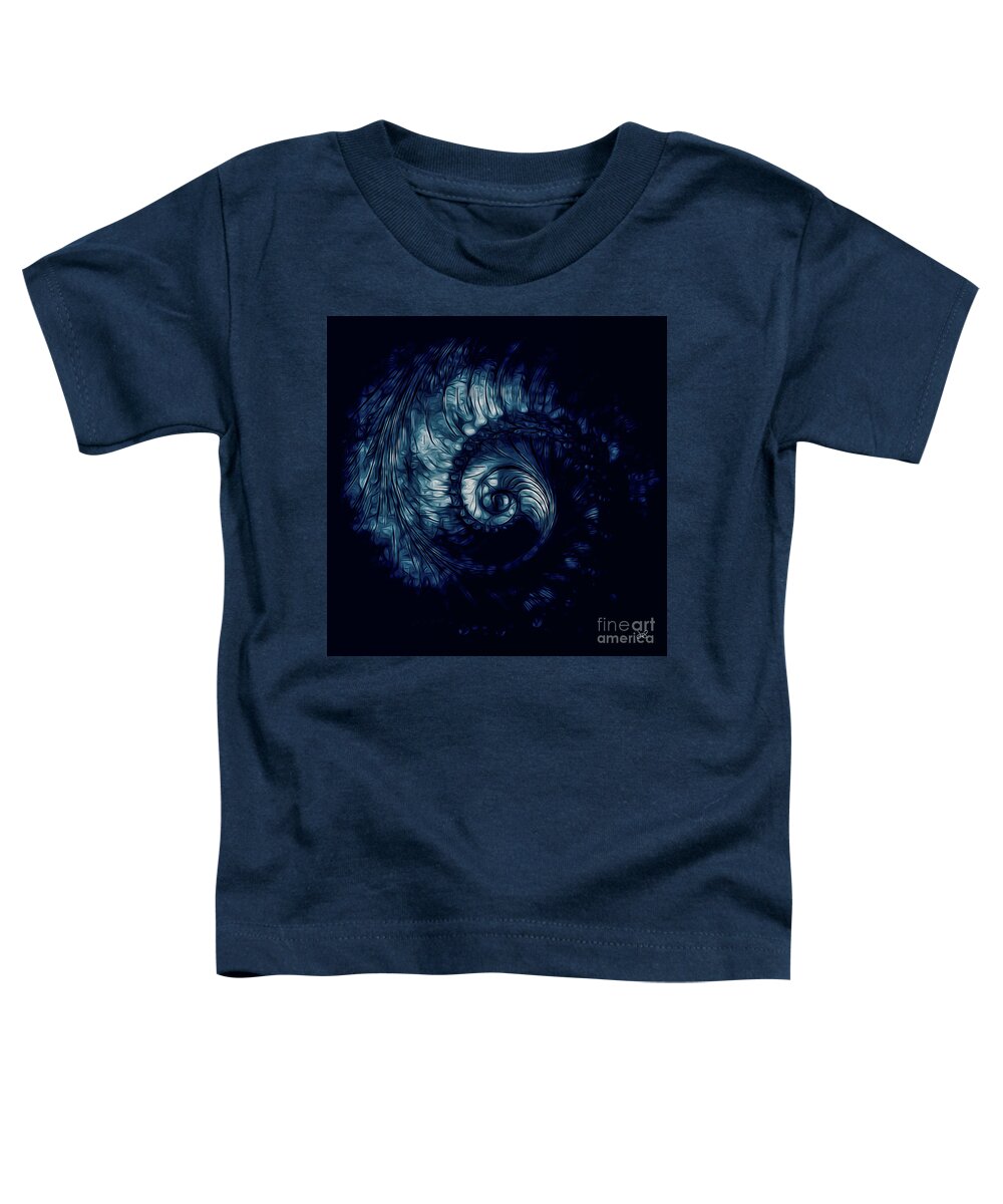 Fine Art Photography Toddler T-Shirt featuring the digital art The Bluez - Alien by John Strong