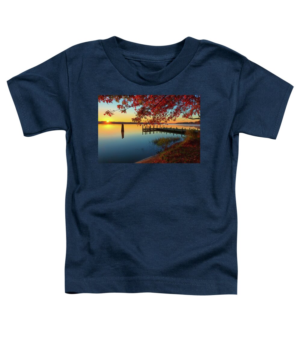 Photograph Toddler T-Shirt featuring the photograph The Glassy Patuxent by Cindy Lark Hartman
