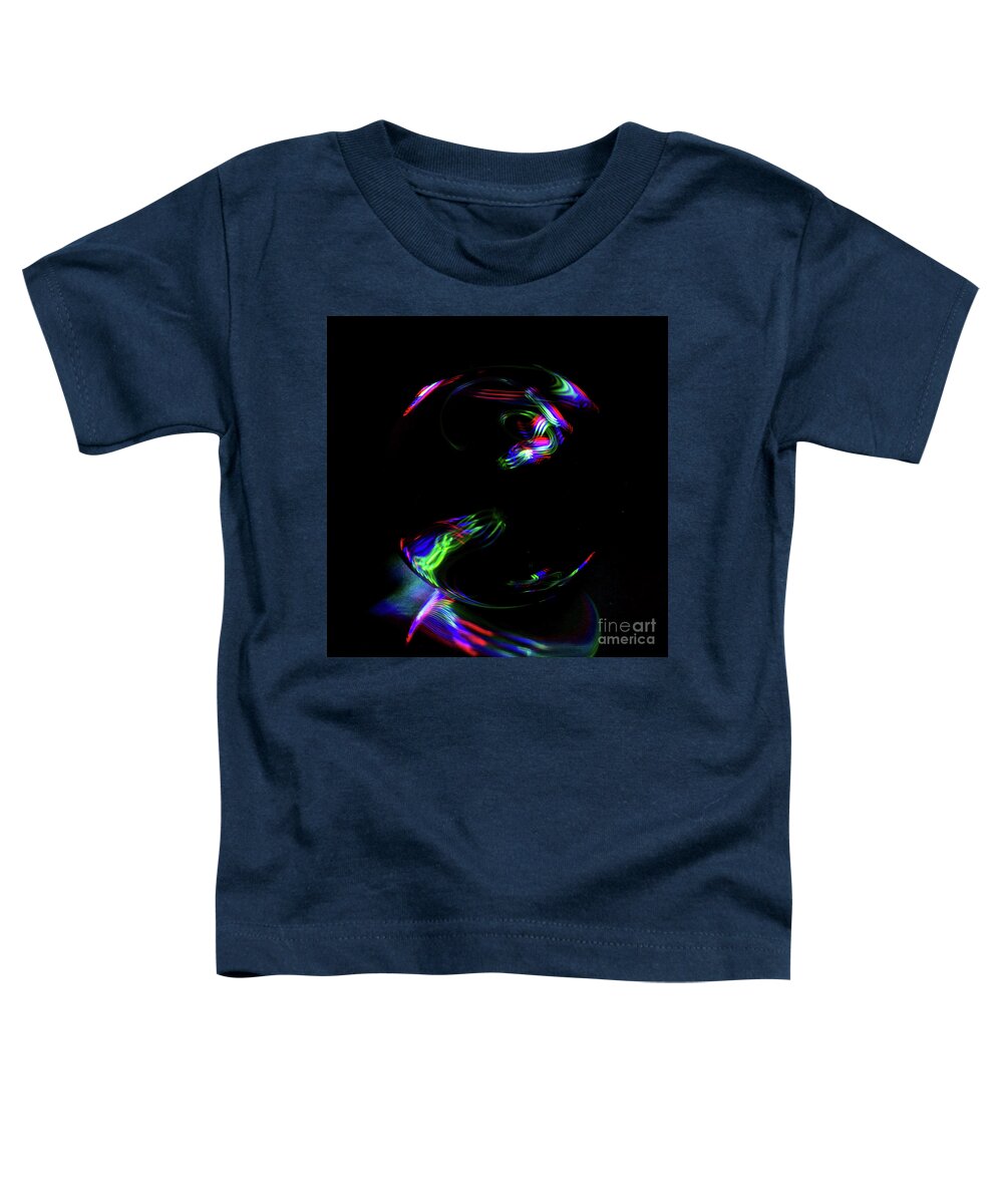 Light Painting Toddler T-Shirt featuring the photograph The Light Painter 30 by Steve Purnell